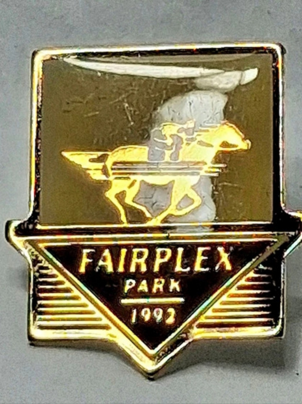 Fairplex Park 1991 pin Gold & Black Collectible Pin